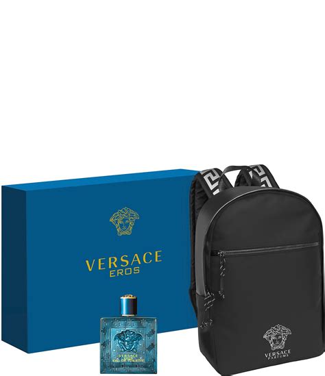 versace cologne set with backpack.